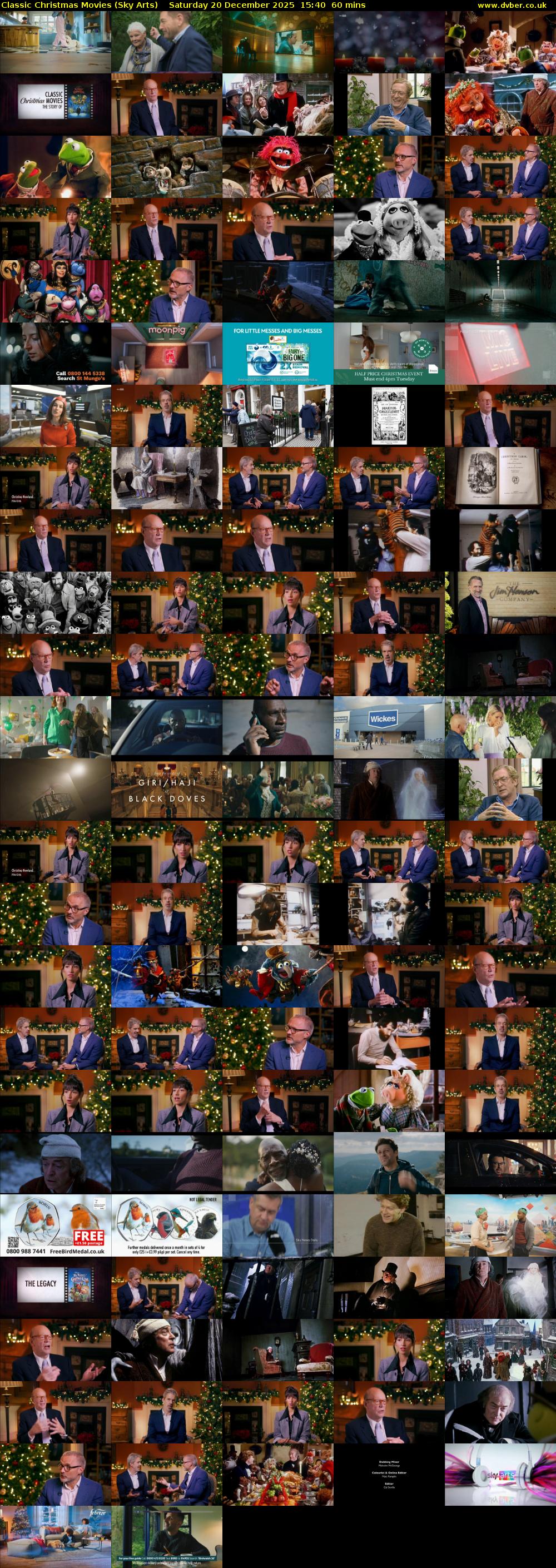 Classic Christmas Movies (Sky Arts) Saturday 20 December 2025 15:40 - 16:40
