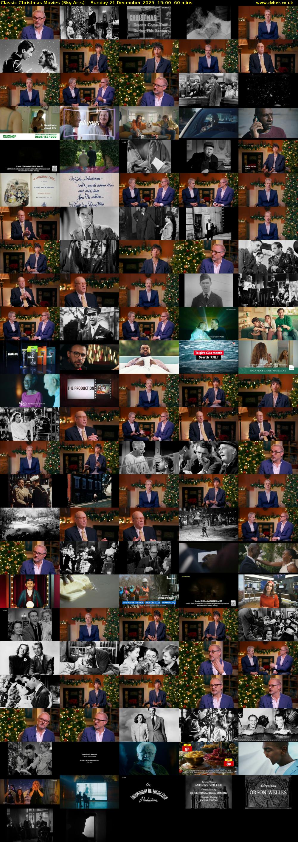 Classic Christmas Movies (Sky Arts) Sunday 21 December 2025 15:00 - 16:00