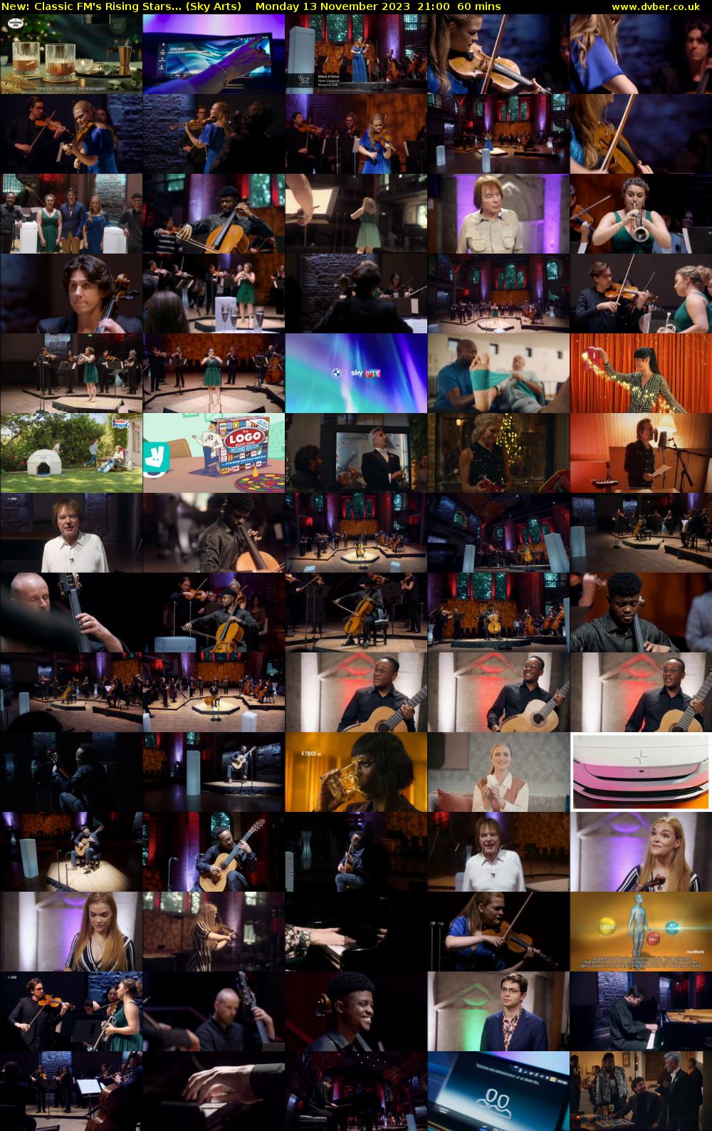 Classic FM's Rising Stars... (Sky Arts) Monday 13 November 2023 21:00 - 22:00