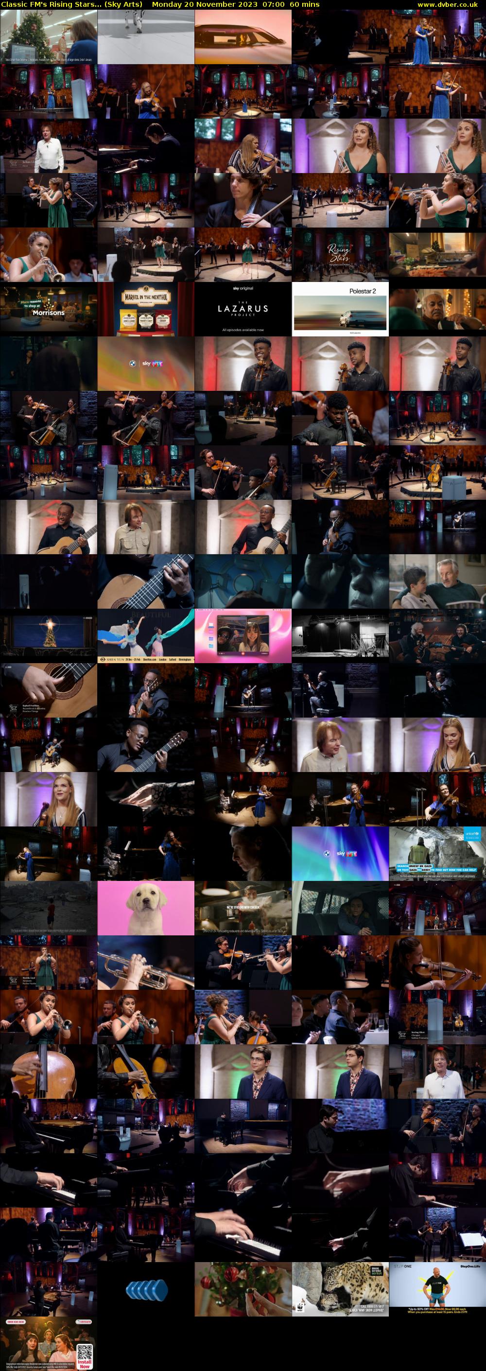 Classic FM's Rising Stars... (Sky Arts) Monday 20 November 2023 07:00 - 08:00