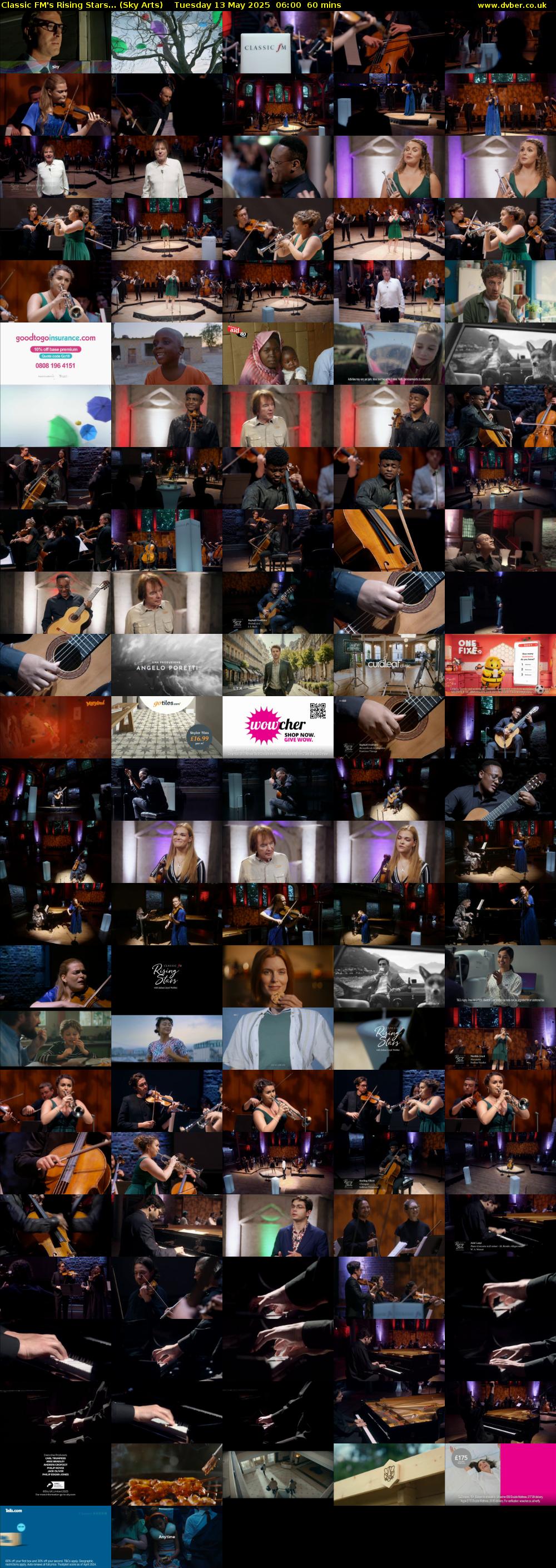 Classic FM's Rising Stars... (Sky Arts) Tuesday 13 May 2025 06:00 - 07:00