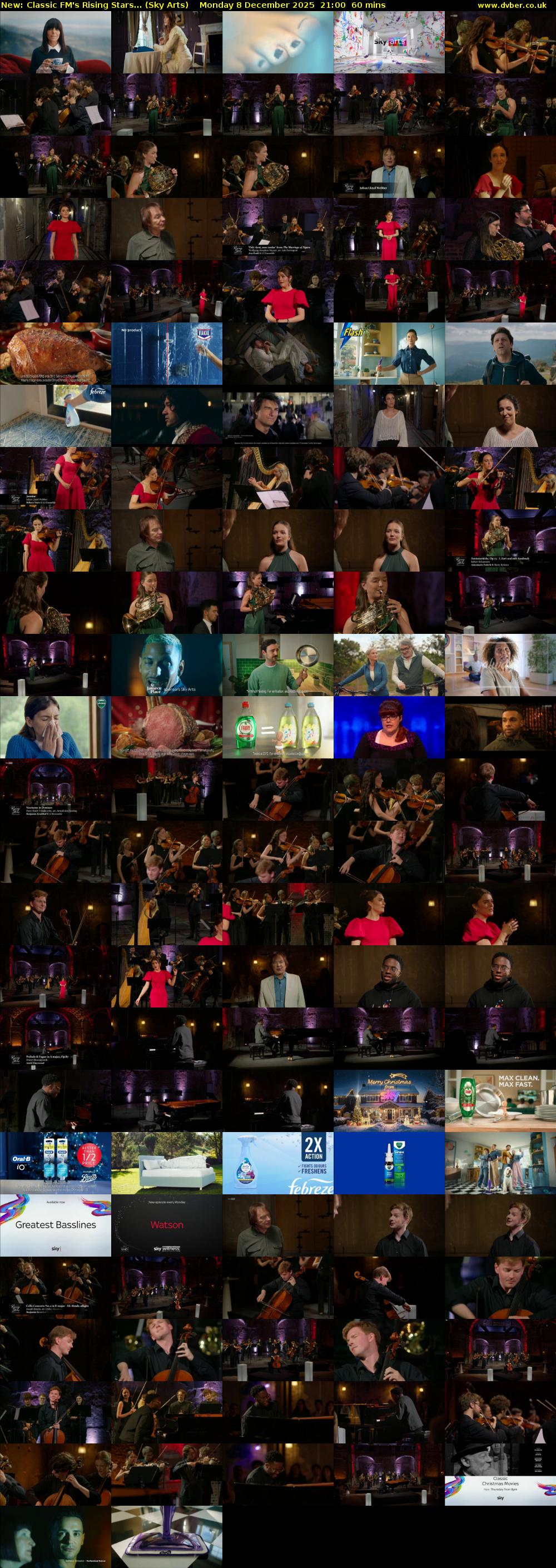 Classic FM's Rising Stars... (Sky Arts) Monday 8 December 2025 21:00 - 22:00