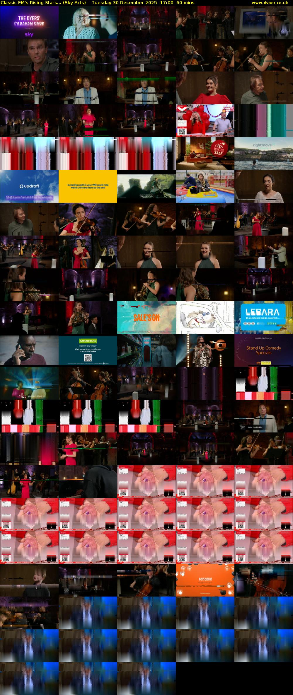 Classic FM's Rising Stars... (Sky Arts) Tuesday 30 December 2025 17:00 - 18:00