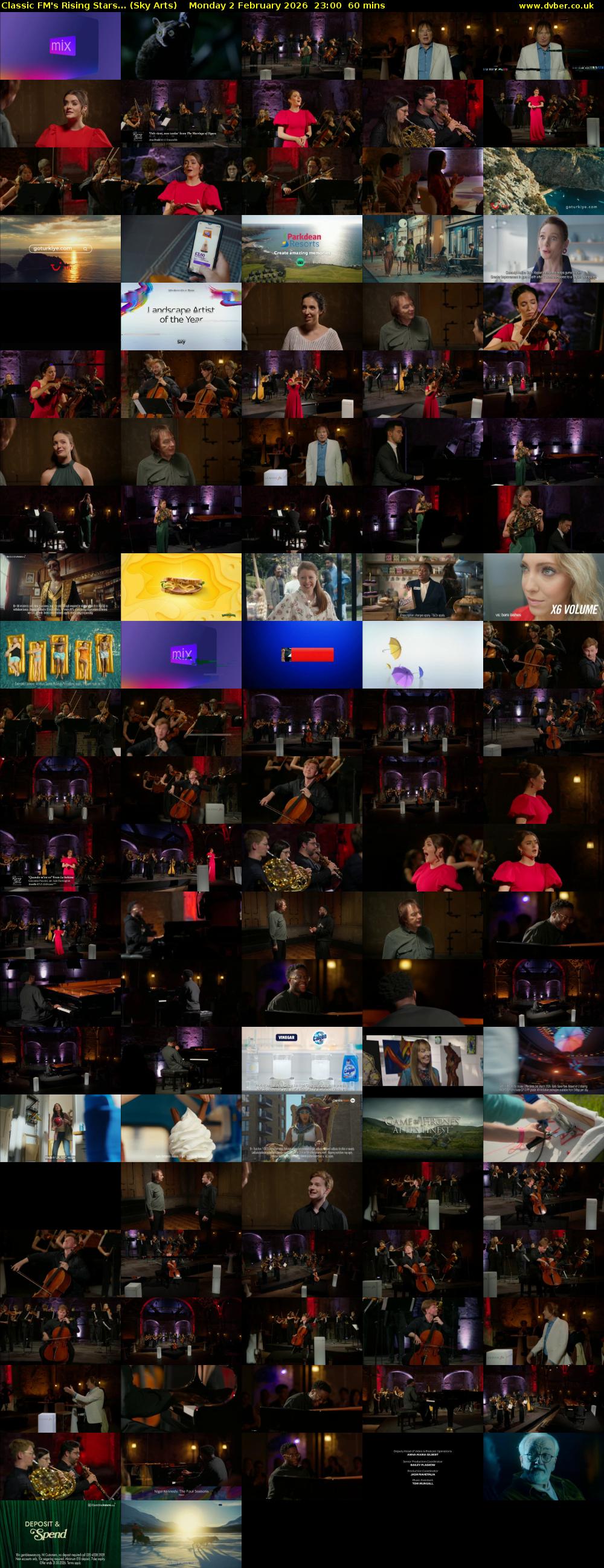 Classic FM's Rising Stars... (Sky Arts) Monday 2 February 2026 23:00 - 00:00