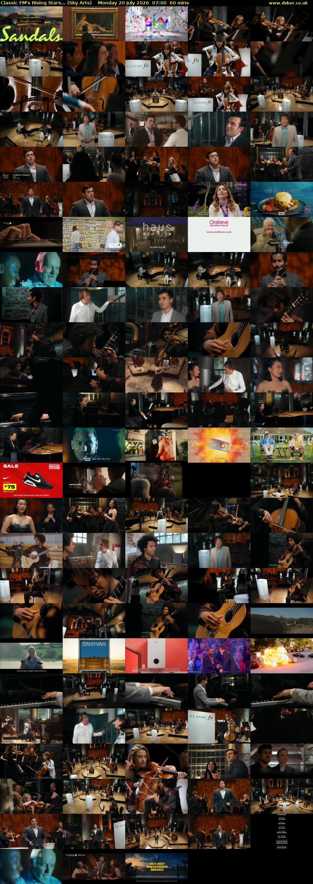 Classic FM's Rising Stars... (Sky Arts) Monday 20 July 2026 07:00 - 08:00