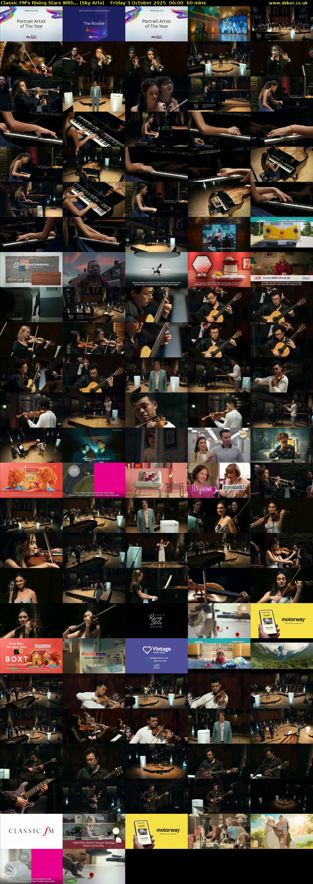 Classic FM's Rising Stars With... (Sky Arts) Friday 3 October 2025 06:00 - 07:00