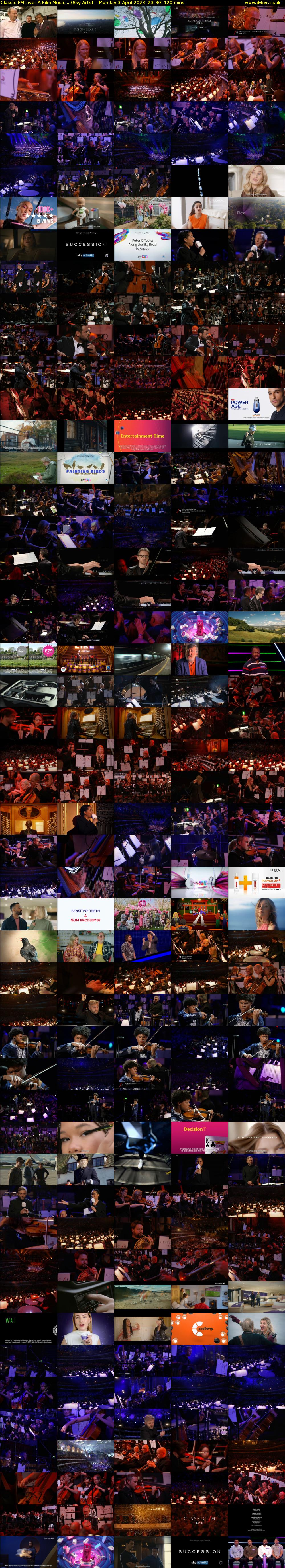 Classic FM Live: A Film Music... (Sky Arts) Monday 3 April 2023 23:30 - 01:30