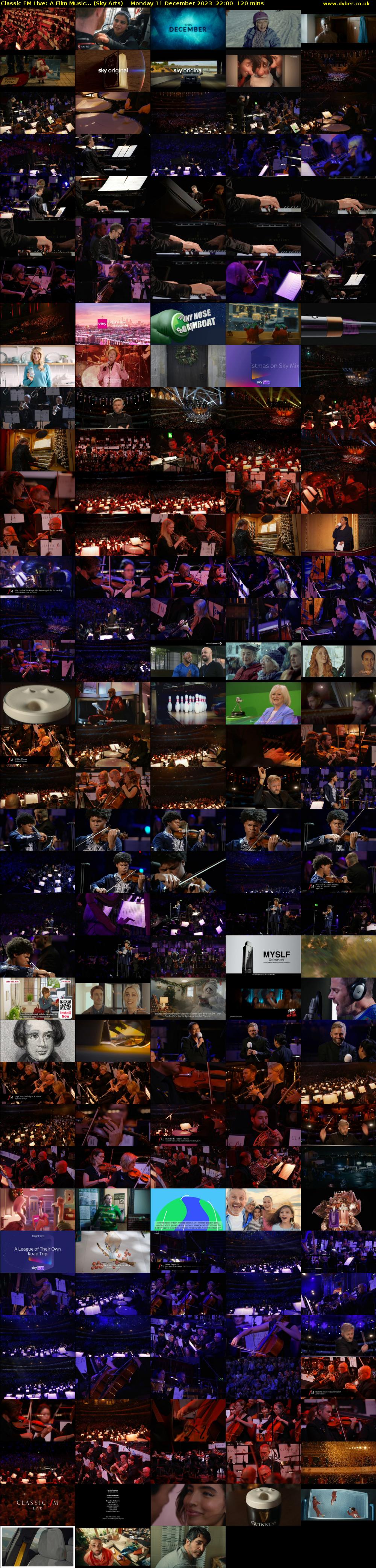 Classic FM Live: A Film Music... (Sky Arts) Monday 11 December 2023 22:00 - 00:00