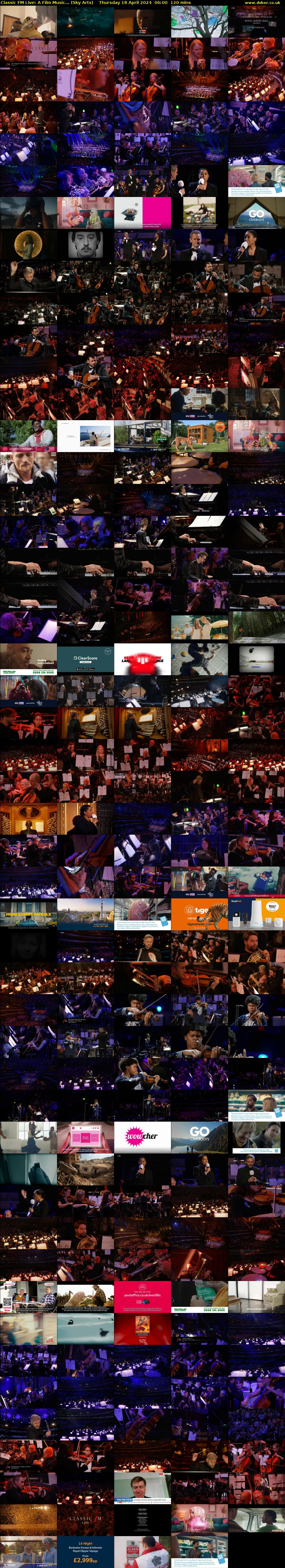 Classic FM Live: A Film Music... (Sky Arts) Thursday 18 April 2024 06:00 - 08:00