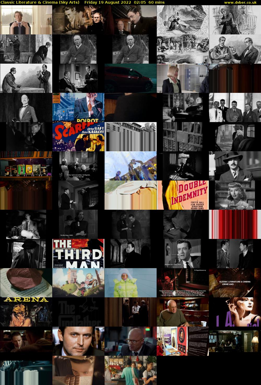 Classic Literature & Cinema (Sky Arts) Friday 19 August 2022 02:05 - 03:05