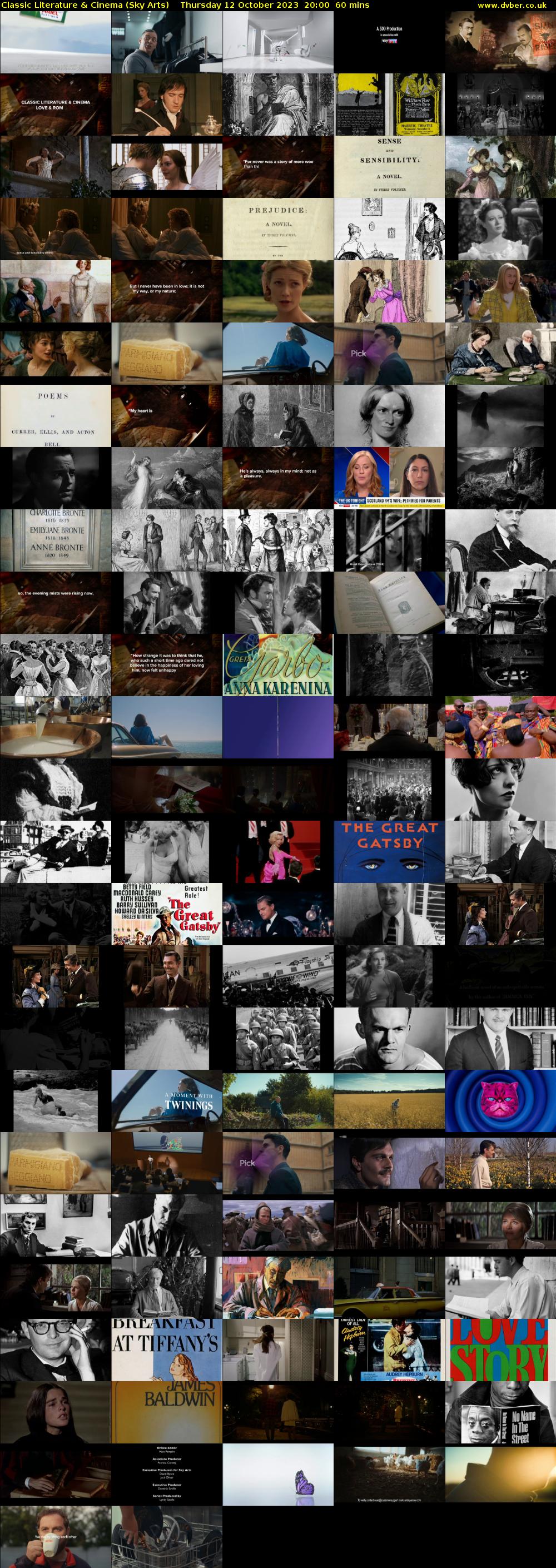 Classic Literature & Cinema (Sky Arts) Thursday 12 October 2023 20:00 - 21:00
