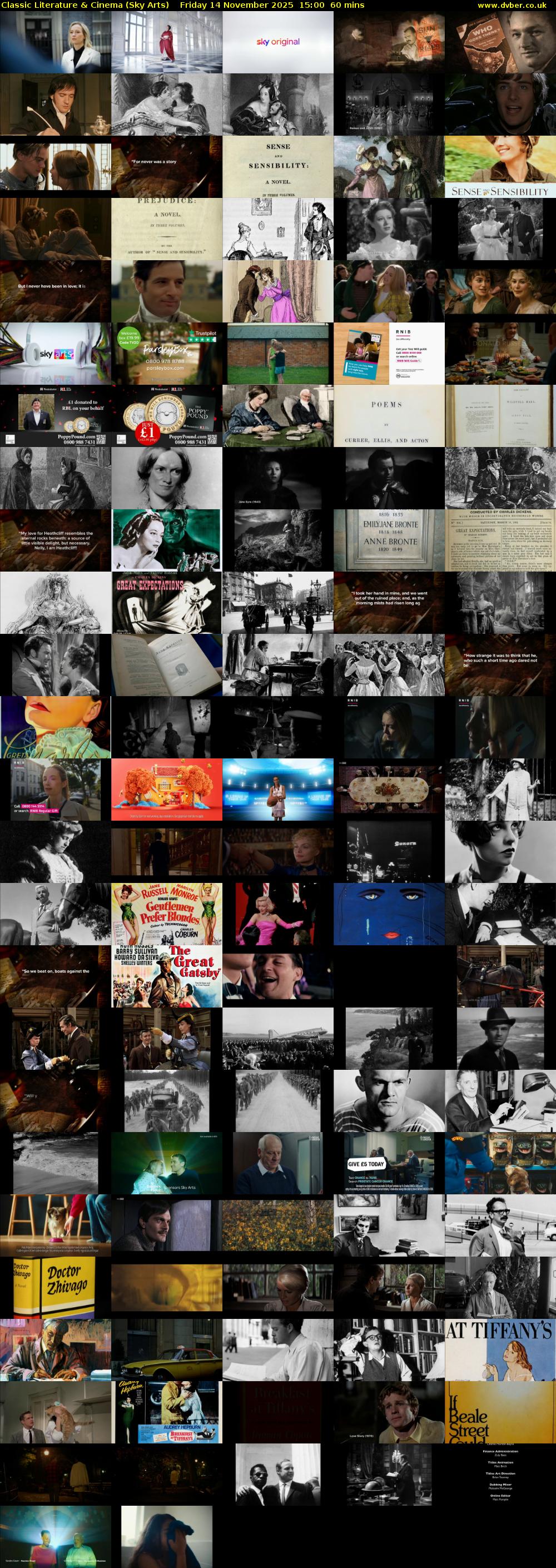 Classic Literature & Cinema (Sky Arts) Friday 14 November 2025 15:00 - 16:00