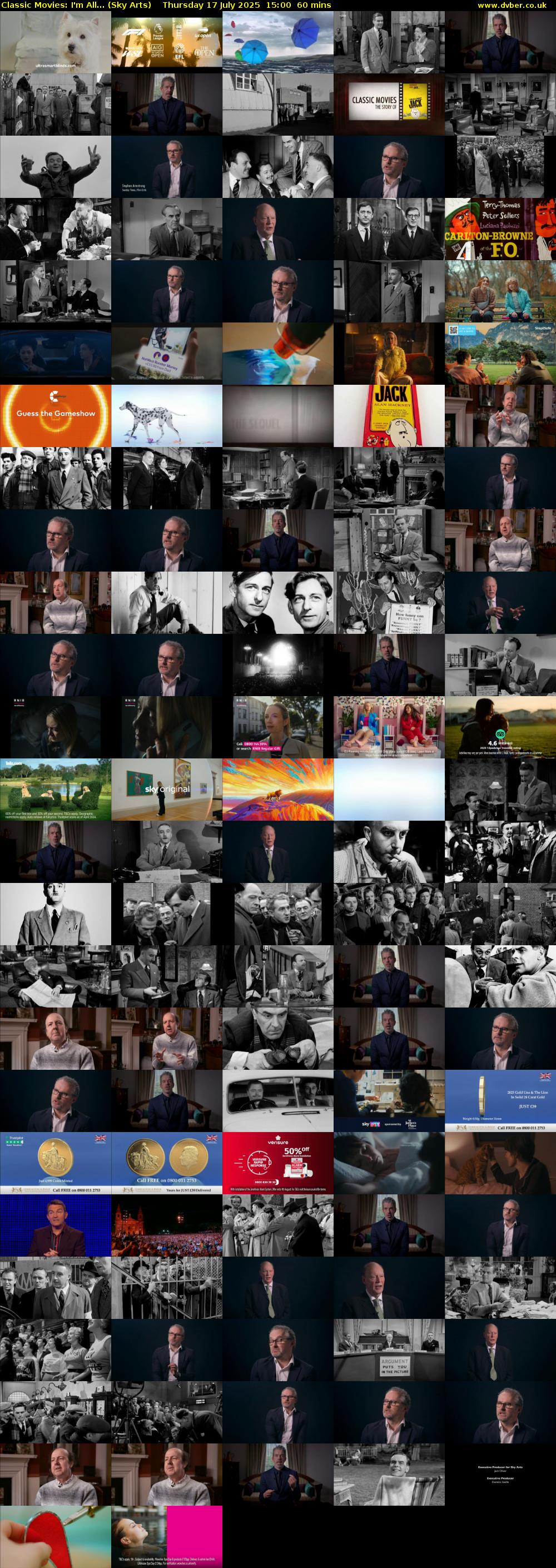 Classic Movies: I'm All... (Sky Arts) Thursday 17 July 2025 15:00 - 16:00