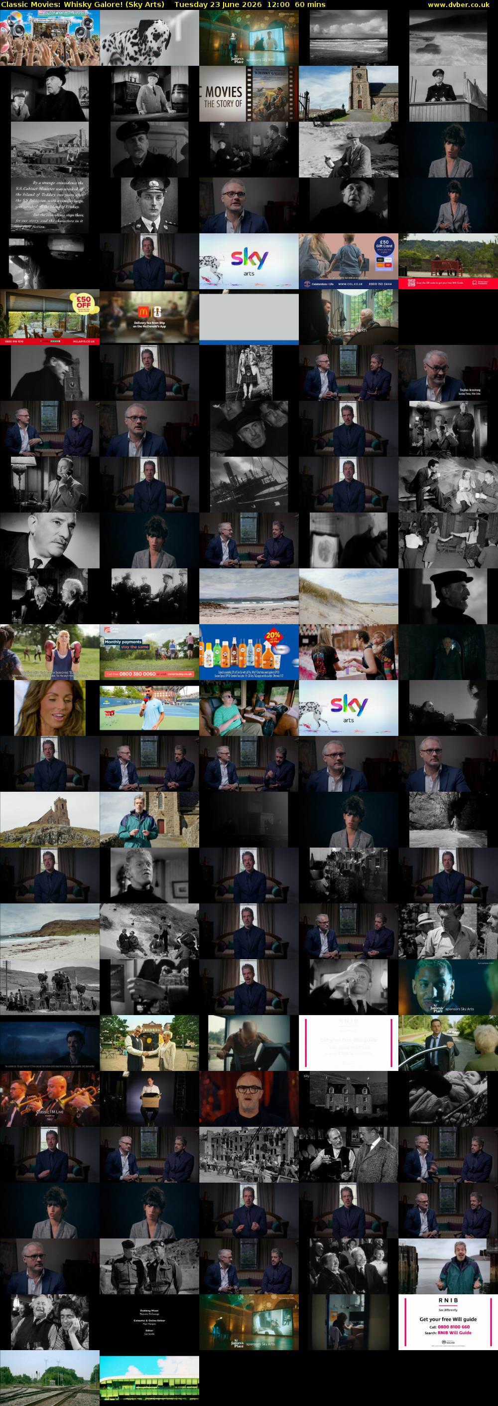 Classic Movies: Whisky Galore! (Sky Arts) Tuesday 23 June 2026 12:00 - 13:00