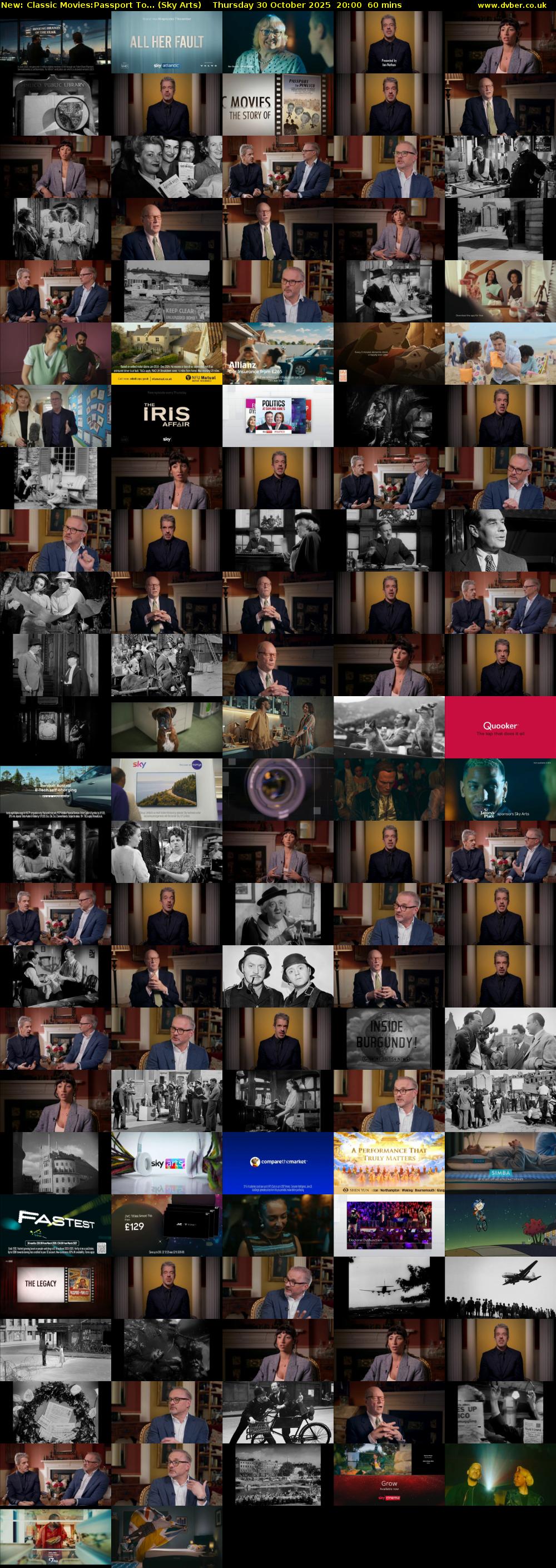 Classic Movies:Passport To... (Sky Arts) Thursday 30 October 2025 20:00 - 21:00