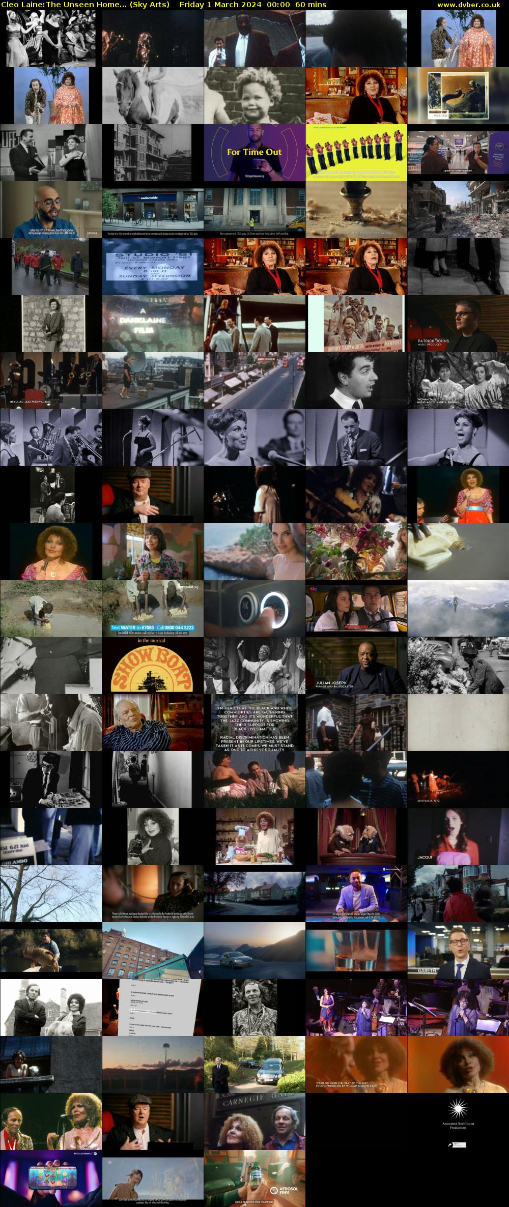 Cleo Laine:The Unseen Home... (Sky Arts) Friday 1 March 2024 00:00 - 01:00