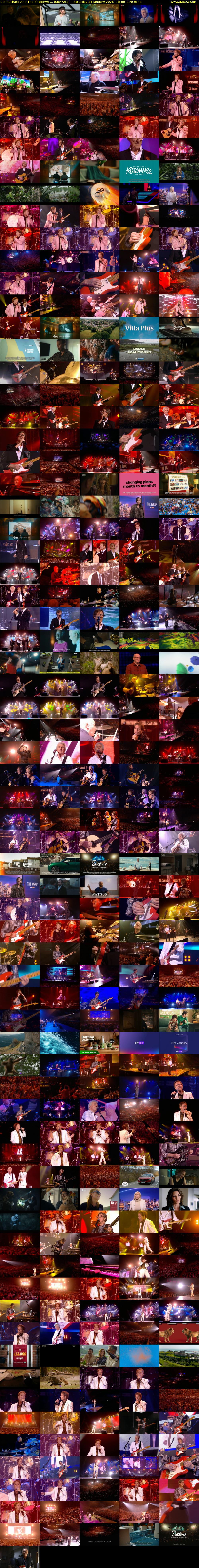 Cliff Richard And The Shadows:... (Sky Arts) Saturday 31 January 2026 18:00 - 20:50