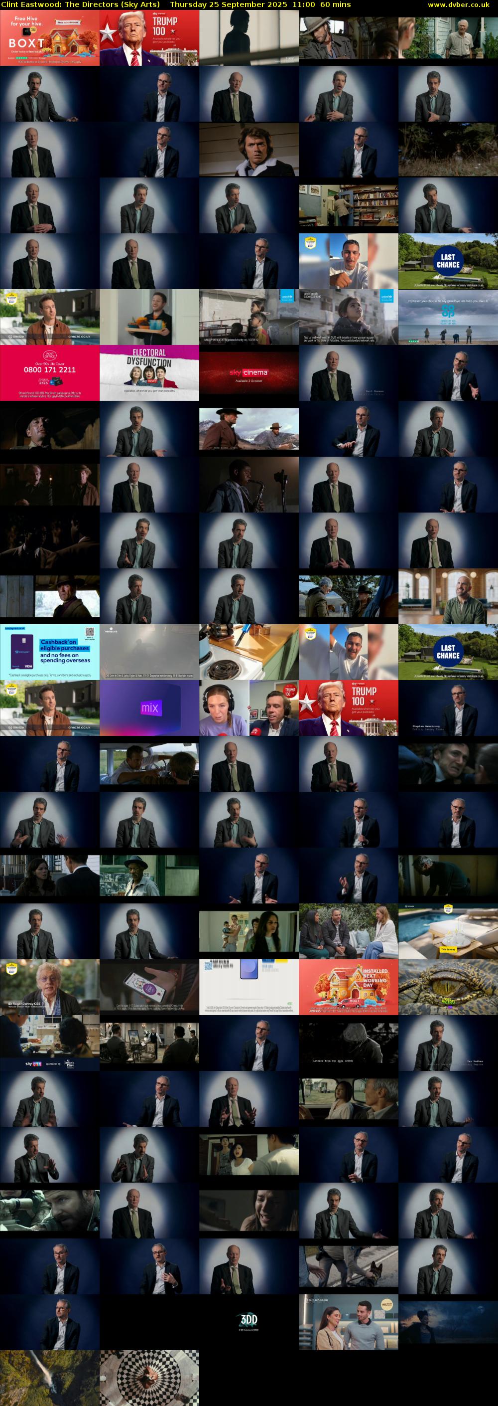 Clint Eastwood: The Directors (Sky Arts) Thursday 25 September 2025 11:00 - 12:00