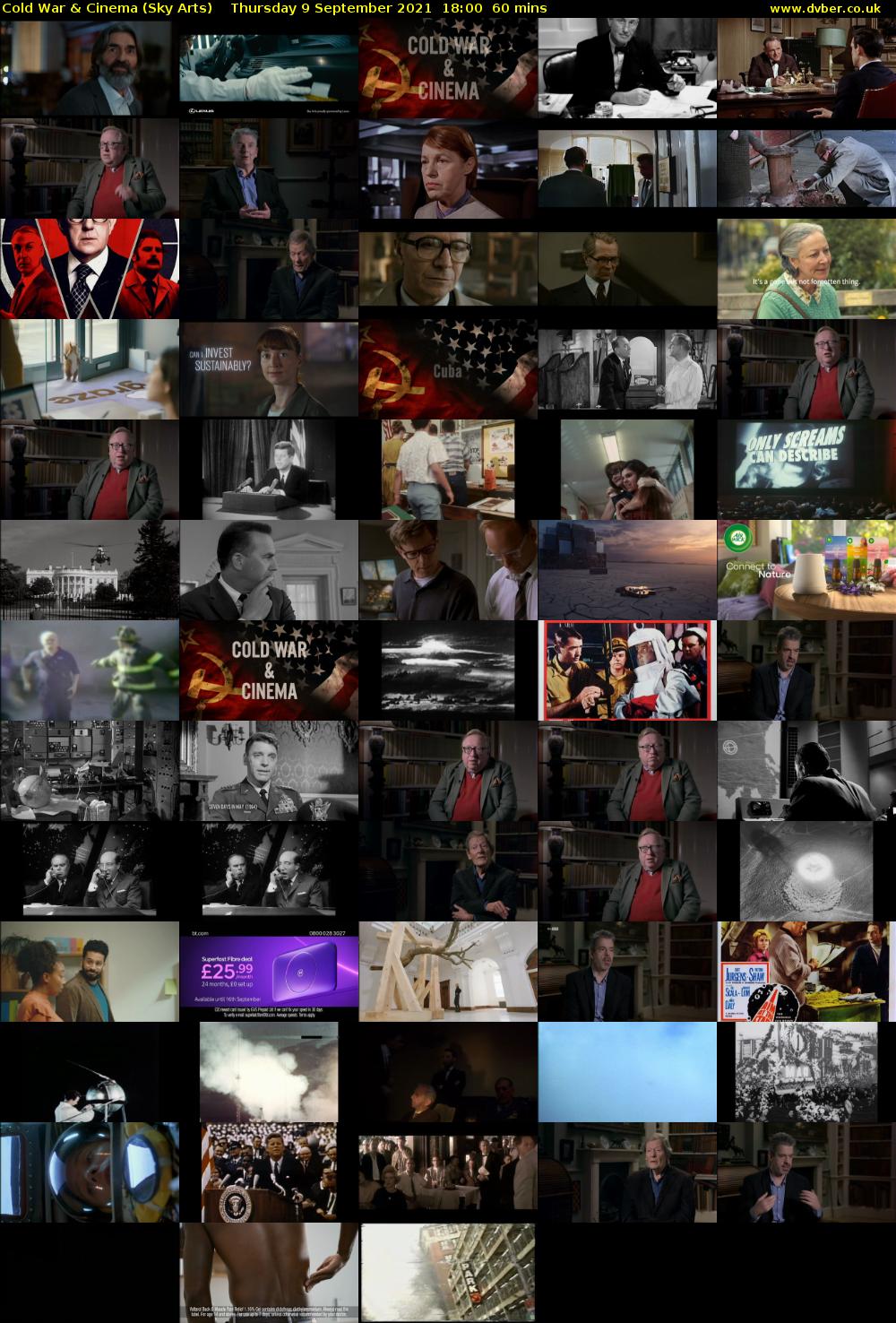 Cold War & Cinema (Sky Arts) Thursday 9 September 2021 19:00 - 20:00