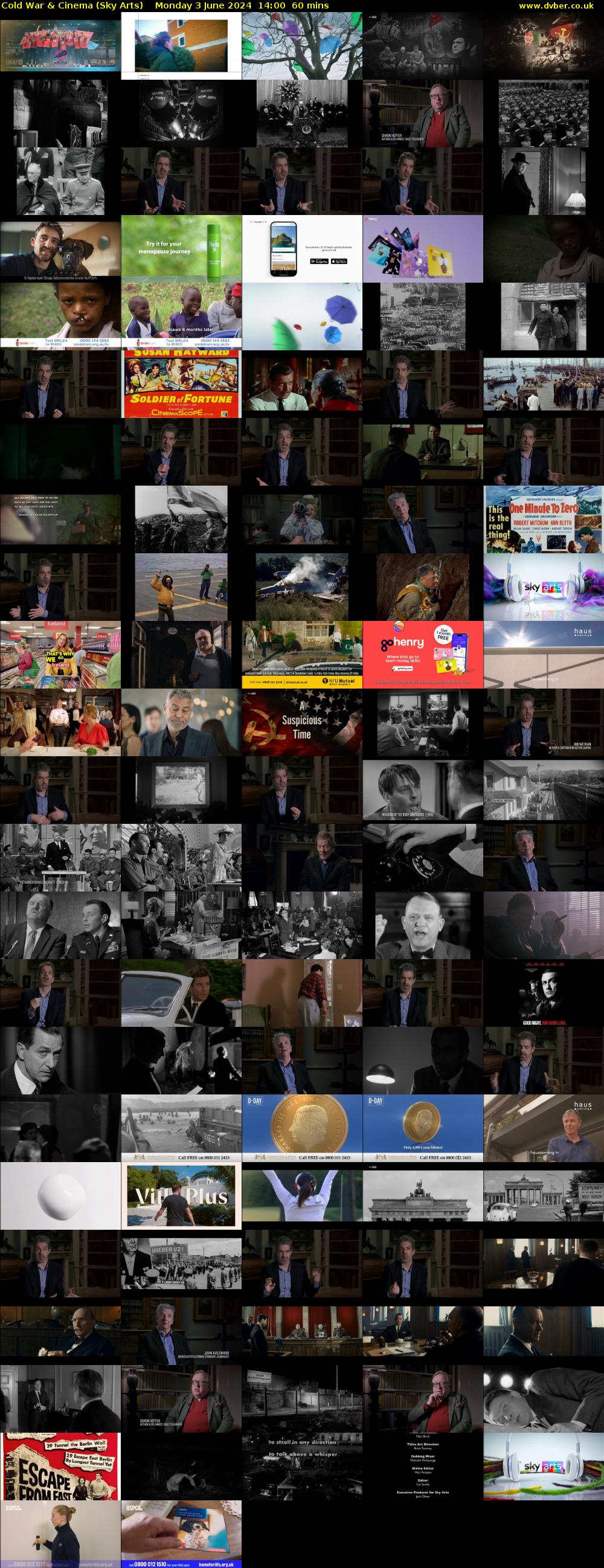 Cold War & Cinema (Sky Arts) Monday 3 June 2024 14:00 - 15:00