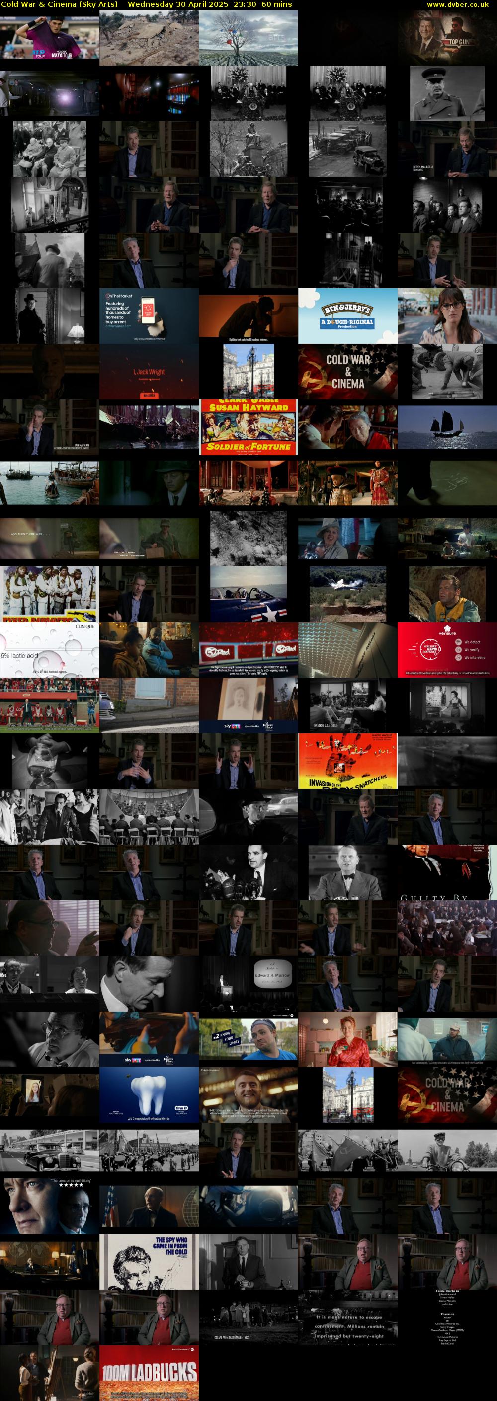 Cold War & Cinema (Sky Arts) Wednesday 30 April 2025 23:30 - 00:30