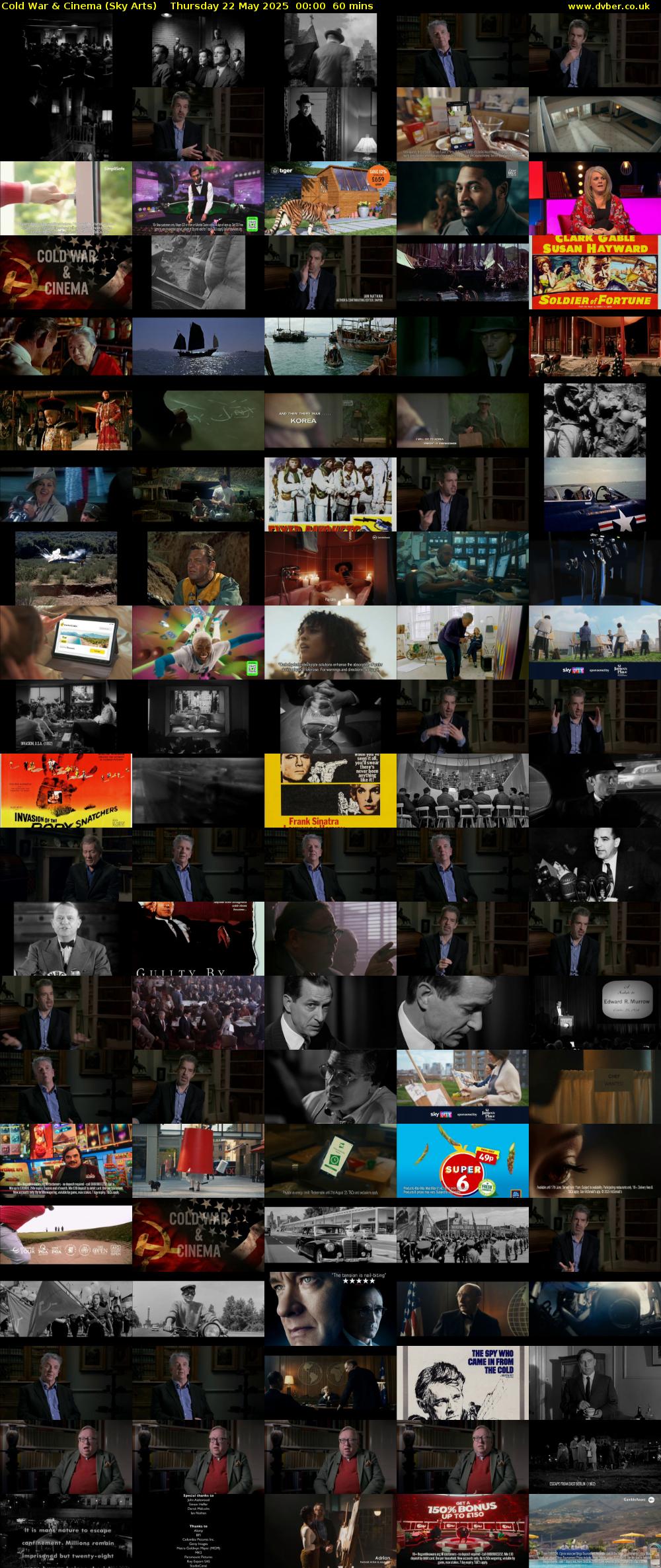 Cold War & Cinema (Sky Arts) Thursday 22 May 2025 00:00 - 01:00