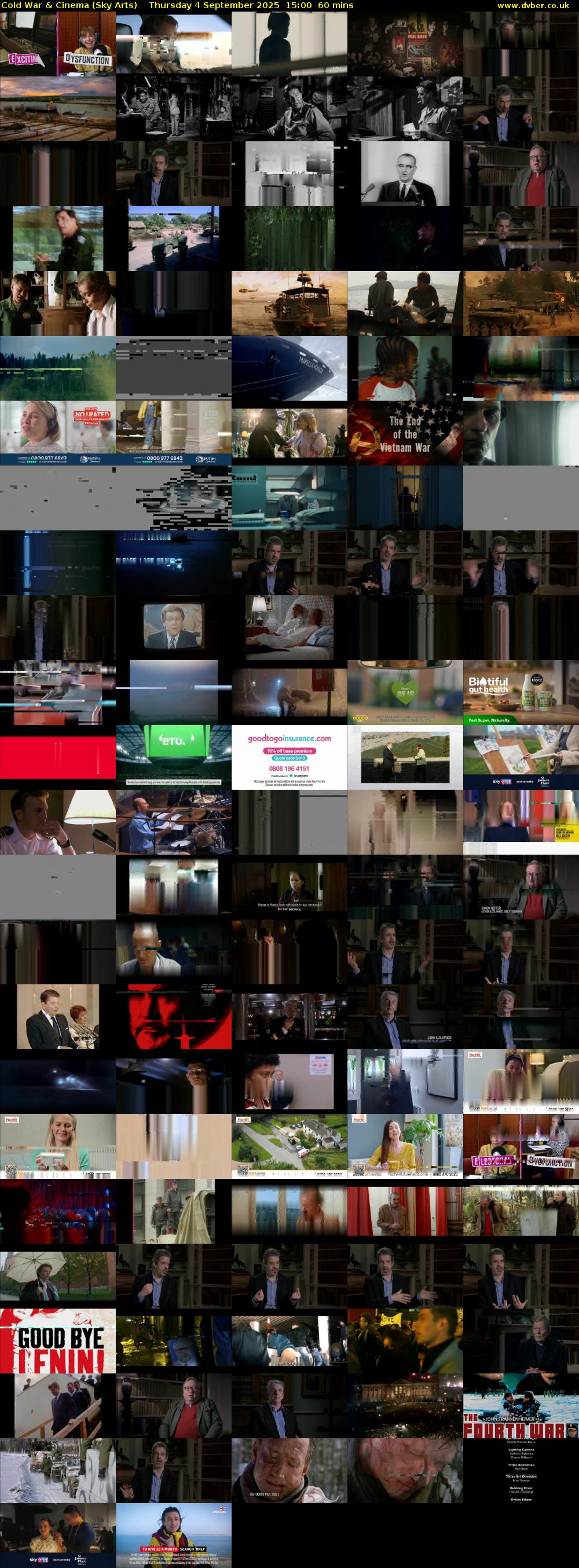 Cold War & Cinema (Sky Arts) Thursday 4 September 2025 15:00 - 16:00