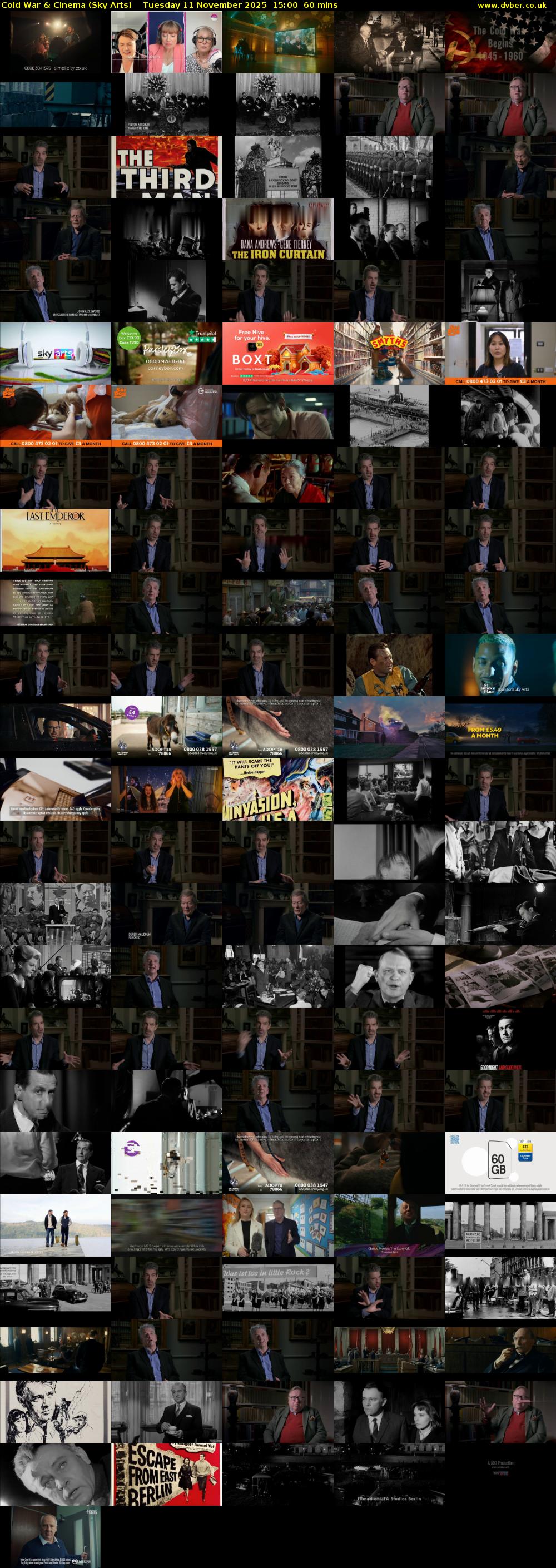 Cold War & Cinema (Sky Arts) Tuesday 11 November 2025 15:00 - 16:00