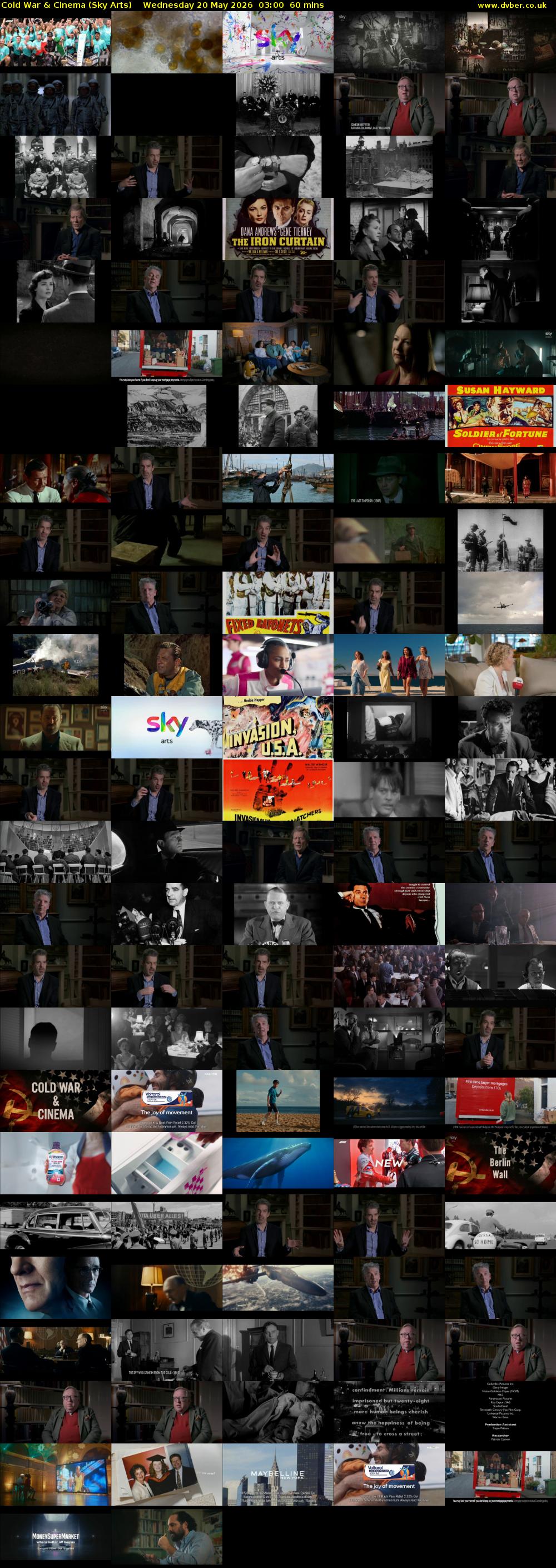 Cold War & Cinema (Sky Arts) Wednesday 20 May 2026 03:00 - 04:00
