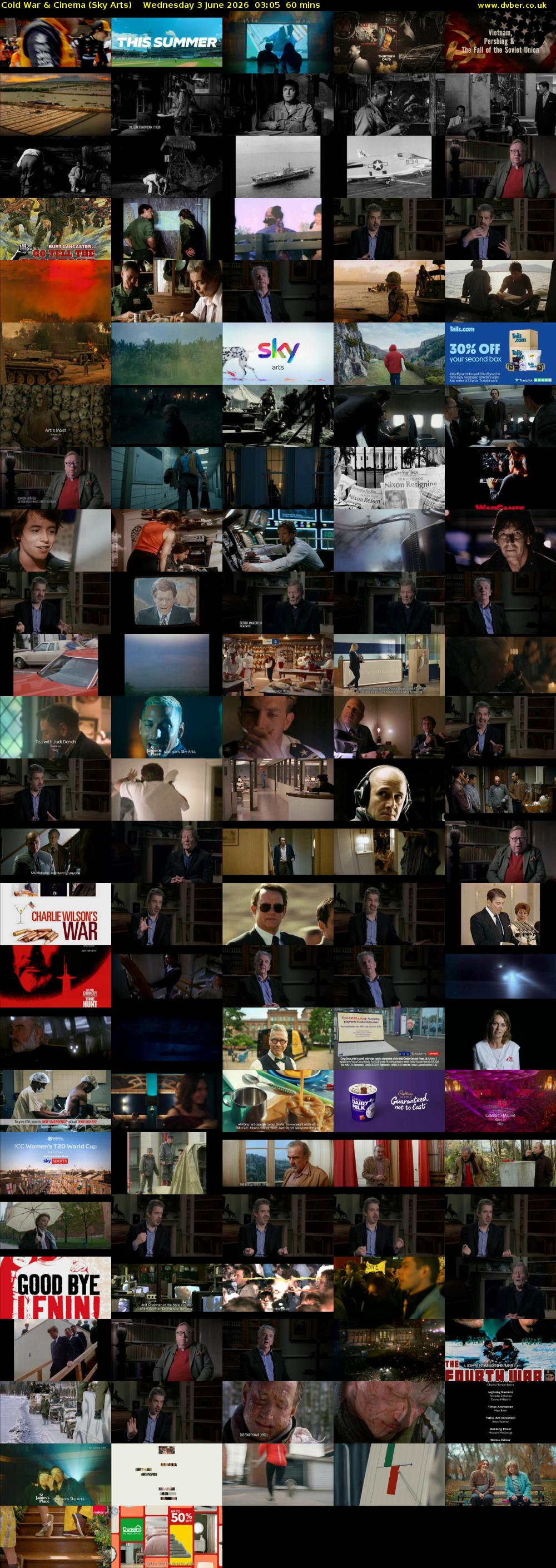 Cold War & Cinema (Sky Arts) Wednesday 3 June 2026 03:05 - 04:05