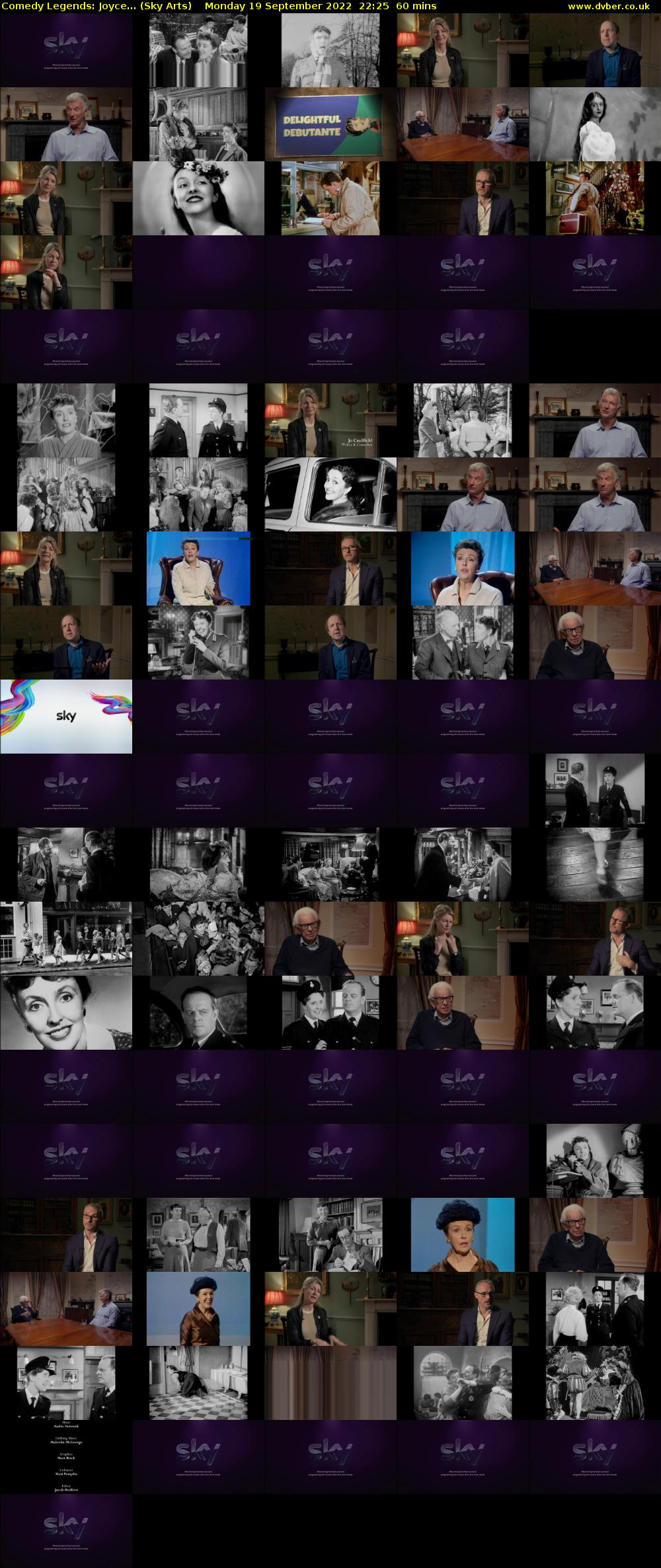 Comedy Legends: Joyce... (Sky Arts) Monday 19 September 2022 22:25 - 23:25