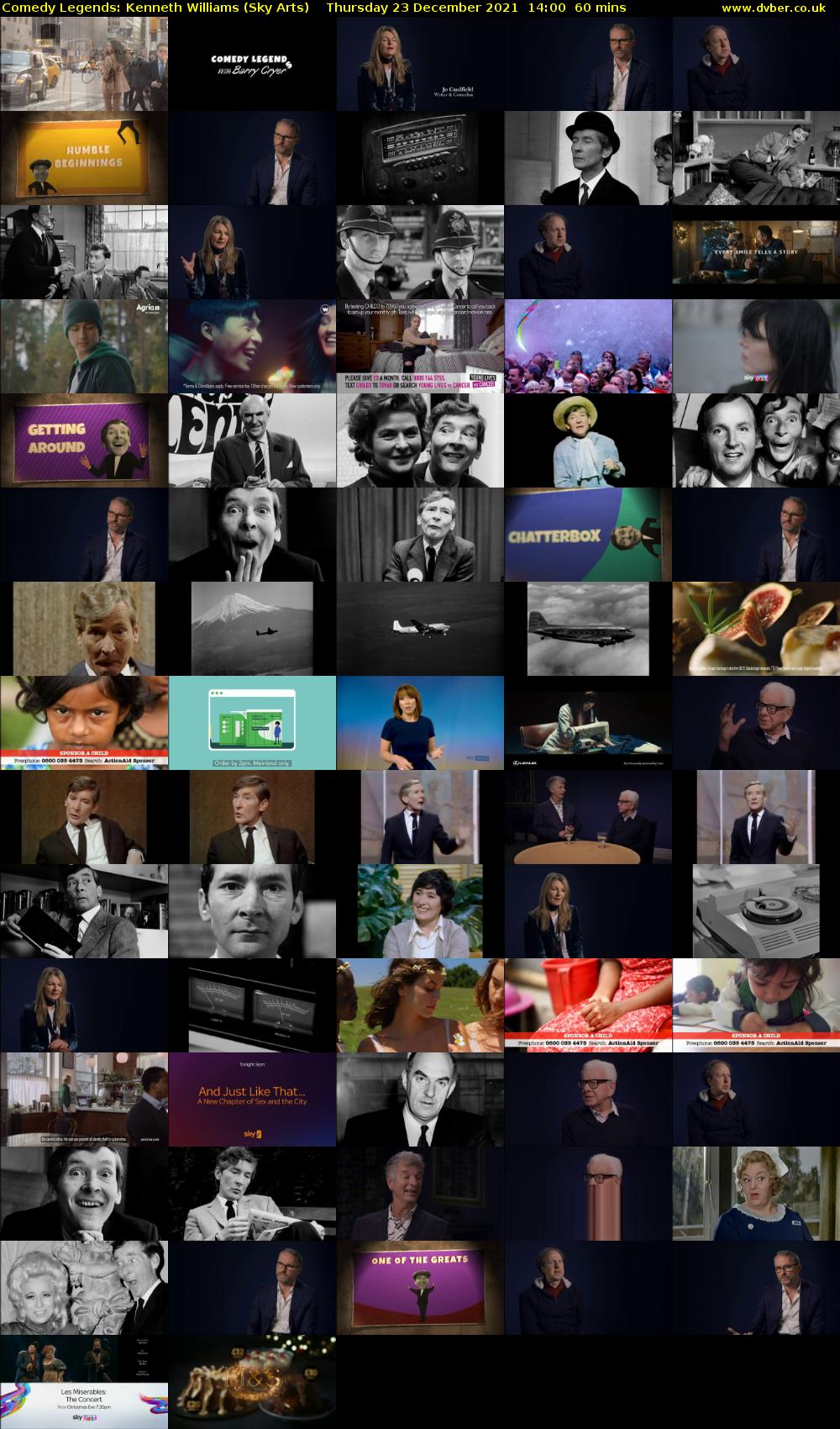 Comedy Legends: Kenneth Williams (Sky Arts) Thursday 23 December 2021 14:00 - 15:00