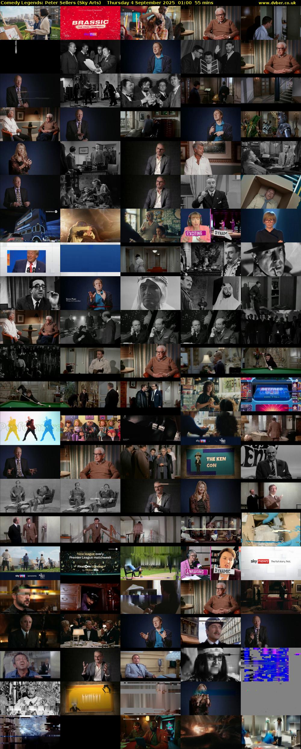 Comedy Legends: Peter Sellers (Sky Arts) Thursday 4 September 2025 01:00 - 01:55