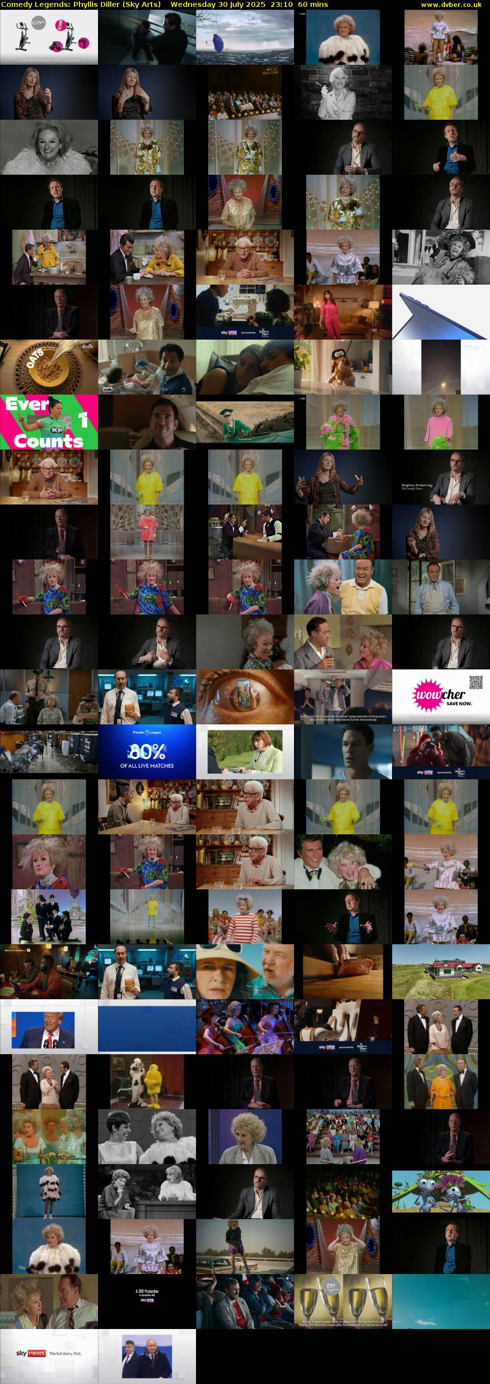 Comedy Legends: Phyllis Diller (Sky Arts) Wednesday 30 July 2025 23:10 - 00:10
