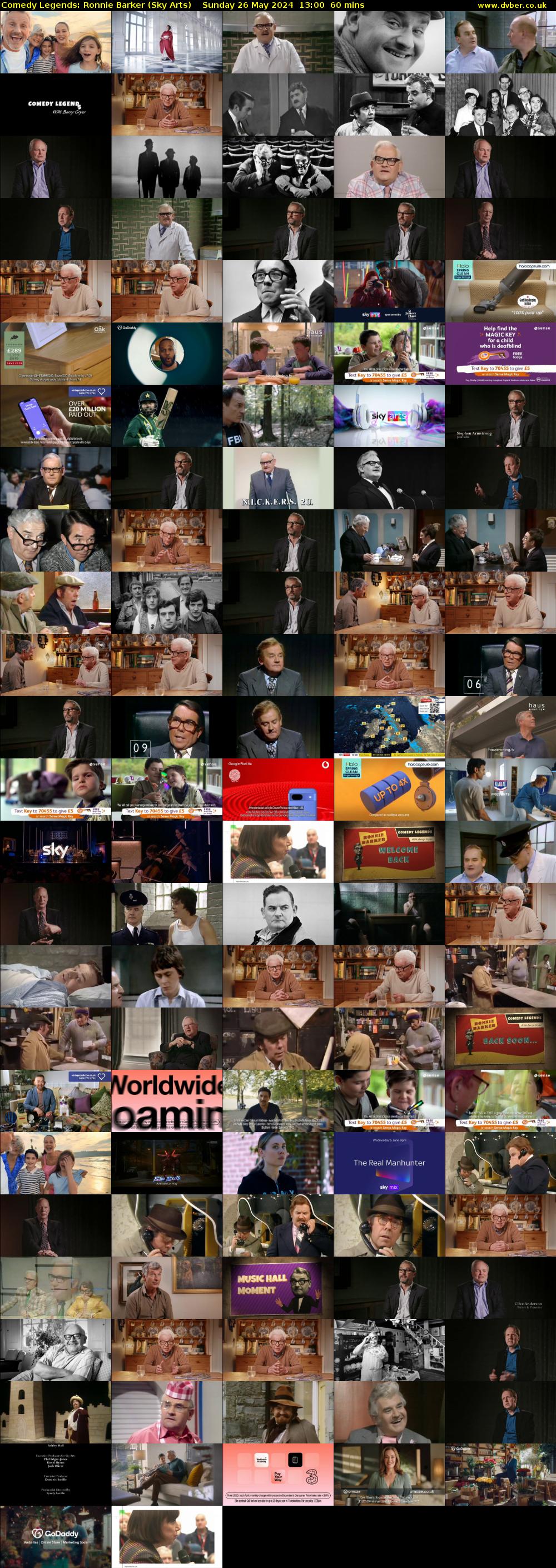 Comedy Legends: Ronnie Barker (Sky Arts) Sunday 26 May 2024 13:00 - 14:00