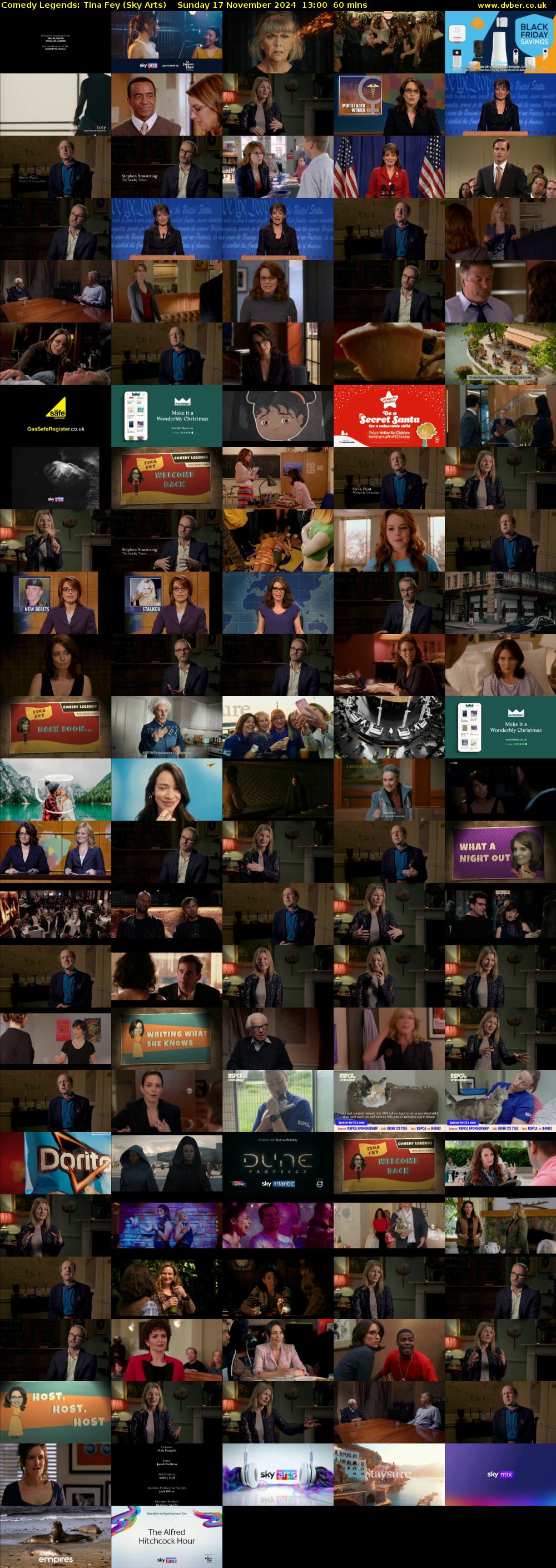 Comedy Legends: Tina Fey (Sky Arts) Sunday 17 November 2024 13:00 - 14:00