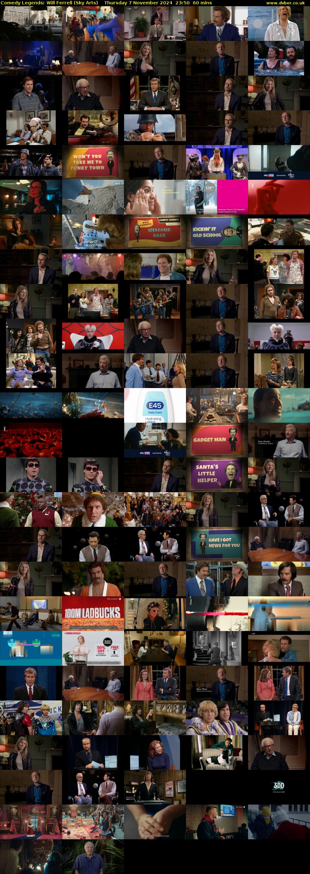 Comedy Legends: Will Ferrell (Sky Arts) Thursday 7 November 2024 23:50 - 00:50