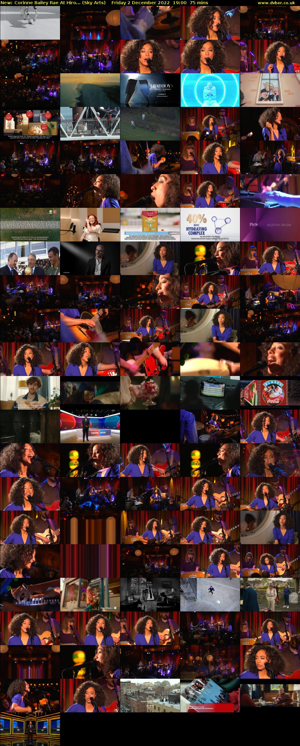Corinne Bailey Rae At Hiro... (Sky Arts) Friday 2 December 2022 19:00 - 20:15