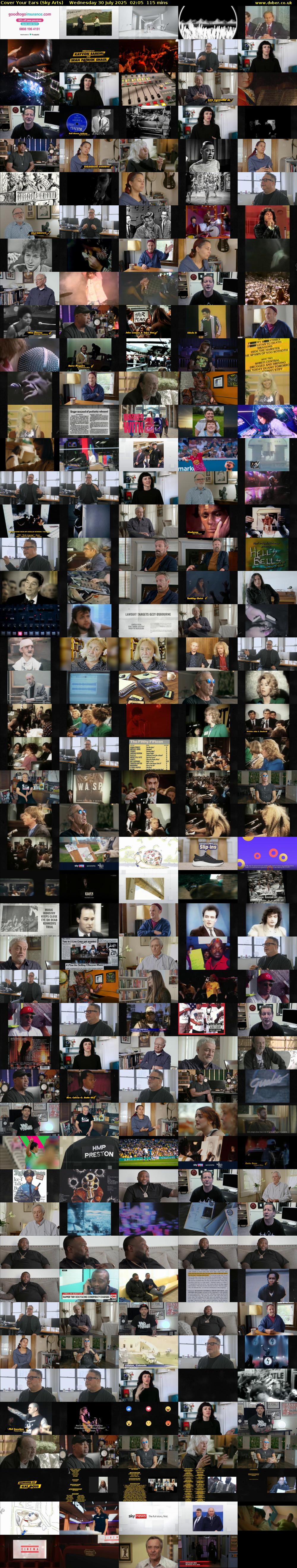 Cover Your Ears (Sky Arts) Wednesday 30 July 2025 02:05 - 04:00