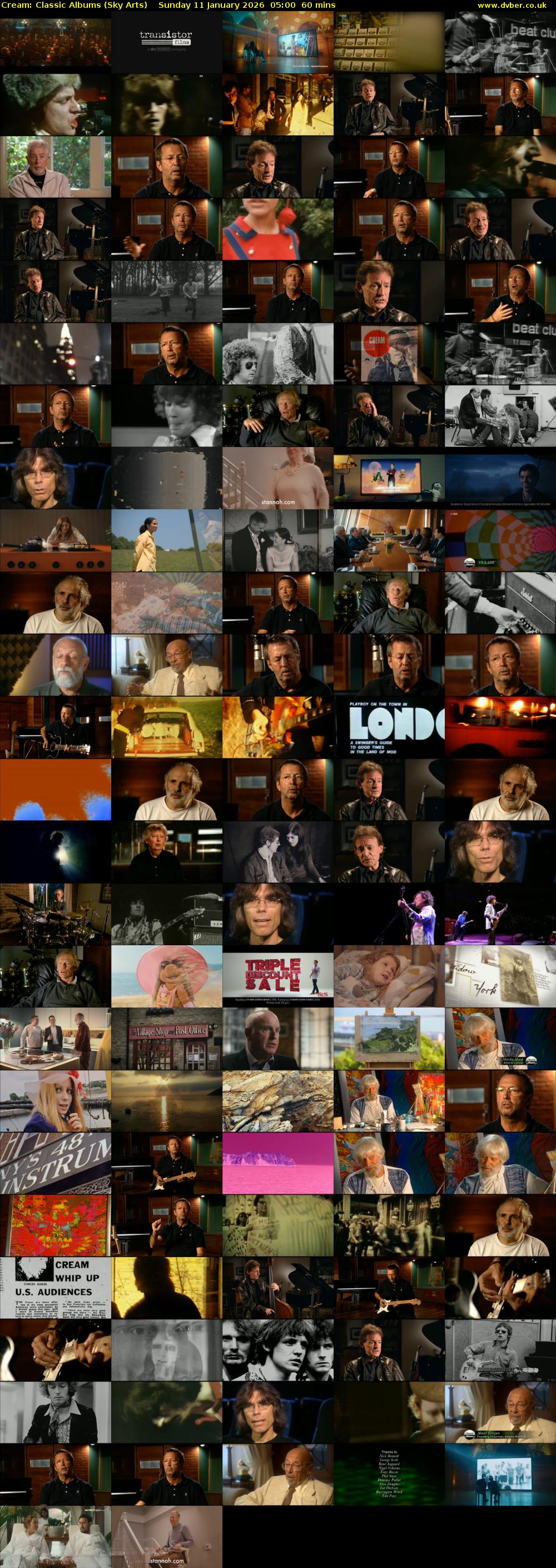 Cream: Classic Albums (Sky Arts) Sunday 11 January 2026 05:00 - 06:00