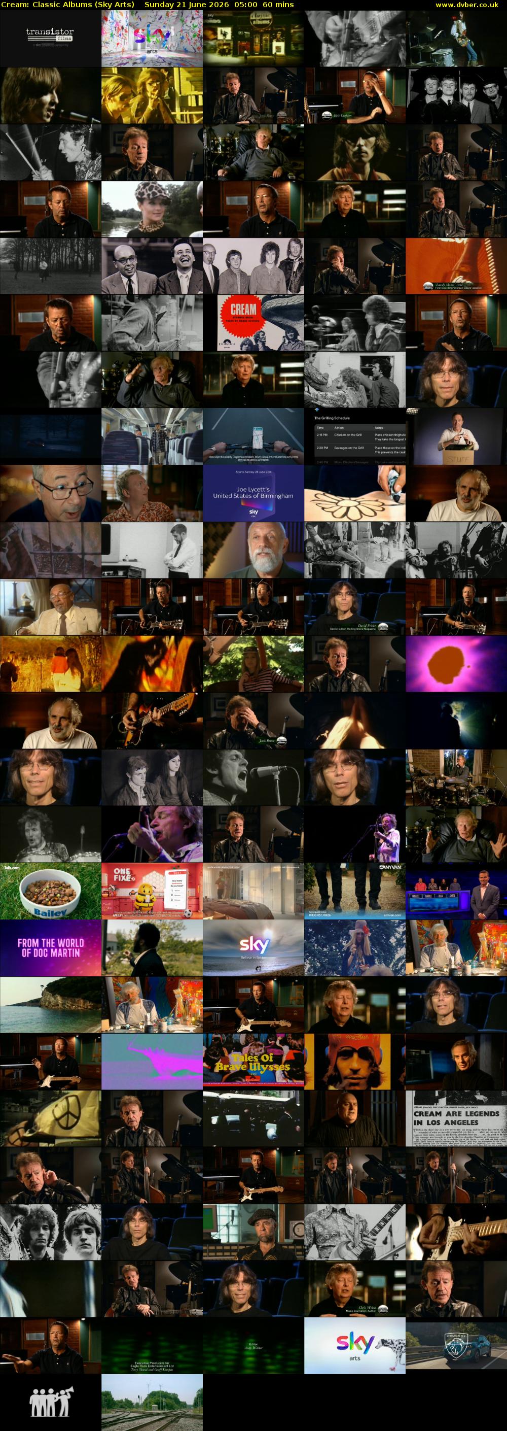 Cream: Classic Albums (Sky Arts) Sunday 21 June 2026 05:00 - 06:00