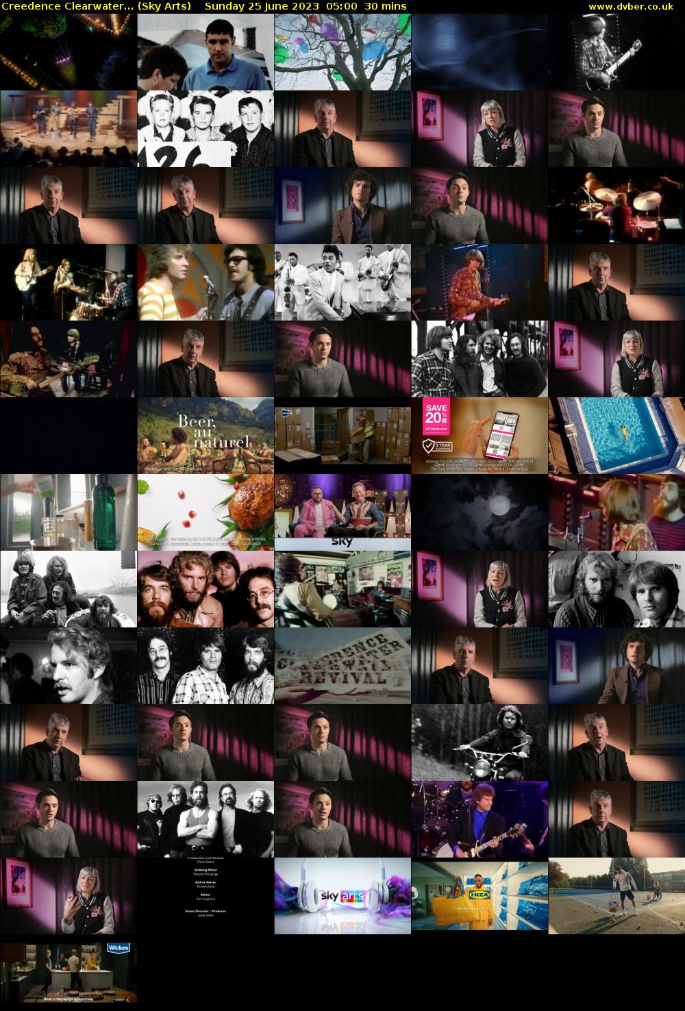 Creedence Clearwater... (Sky Arts) Sunday 25 June 2023 05:00 - 05:30
