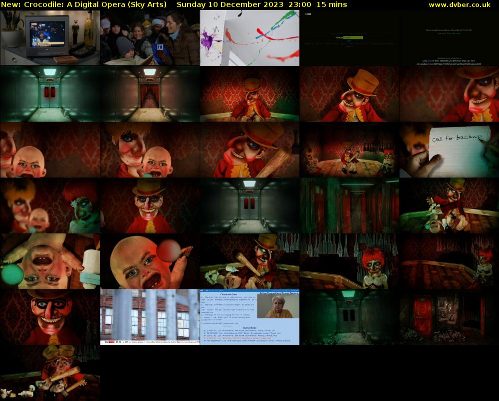 Crocodile: A Digital Opera (Sky Arts) Sunday 10 December 2023 23:00 - 23:15