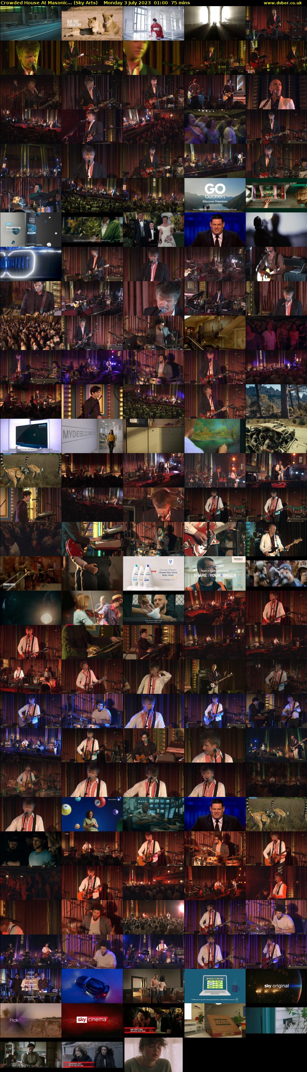 Crowded House At Masonic... (Sky Arts) Monday 3 July 2023 01:00 - 02:15