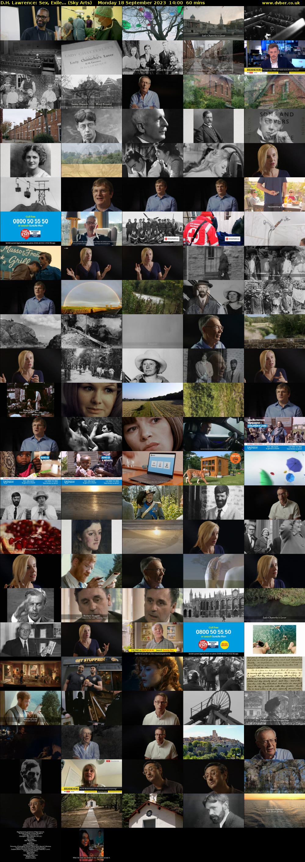 D.H. Lawrence: Sex, Exile... (Sky Arts) Monday 18 September 2023 14:00 - 15:00