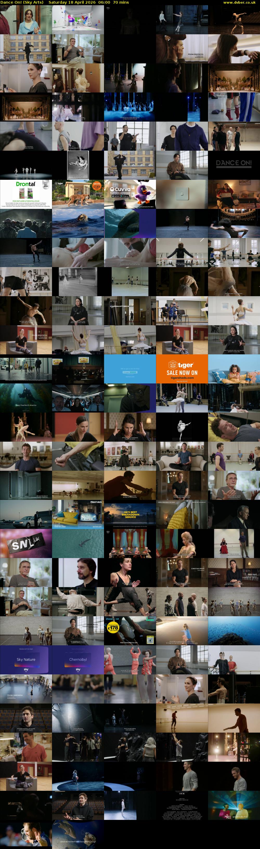 Dance On! (Sky Arts) Saturday 18 April 2026 06:00 - 07:10