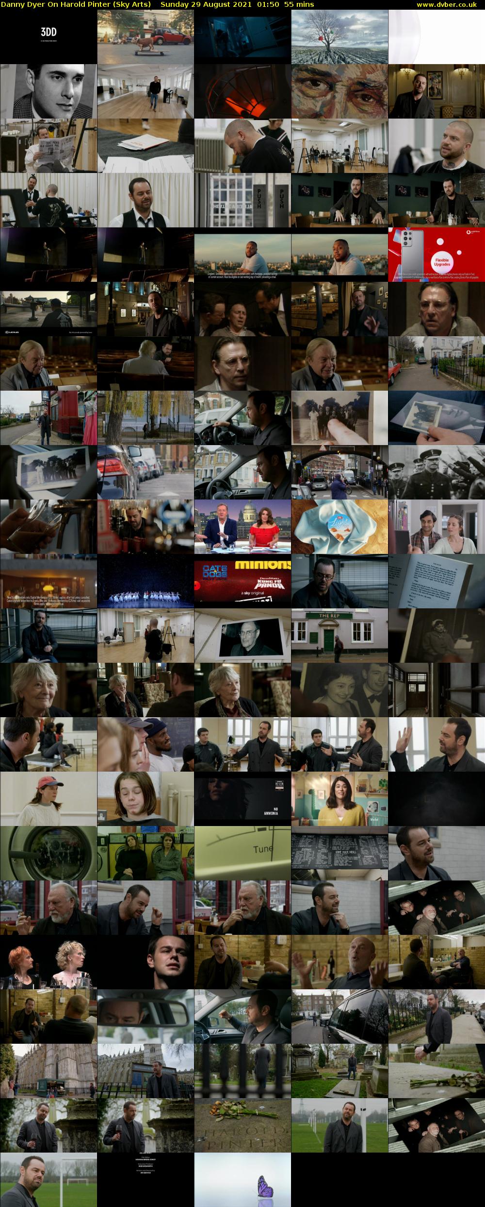 Danny Dyer On Harold Pinter (Sky Arts) Sunday 29 August 2021 02:50 - 03:45