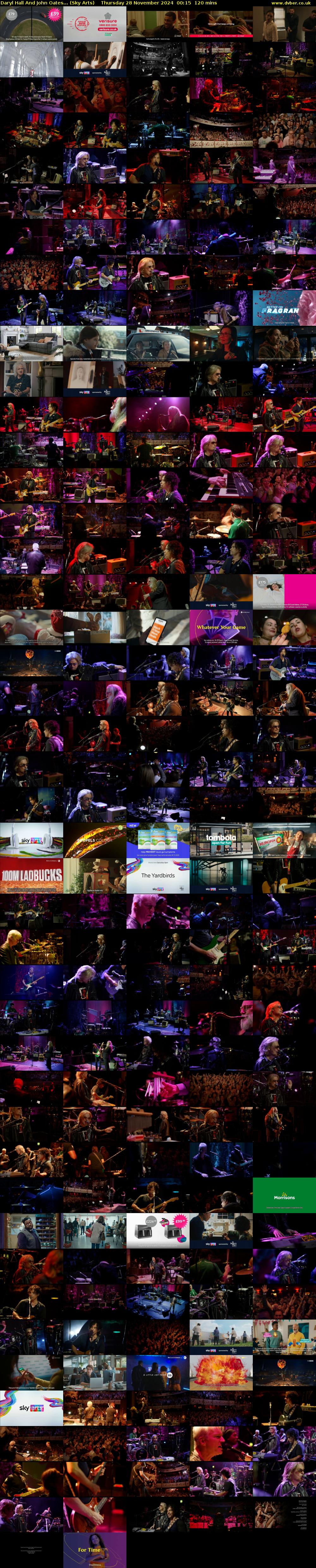 Daryl Hall And John Oates... (Sky Arts) Thursday 28 November 2024 00:15 - 02:15