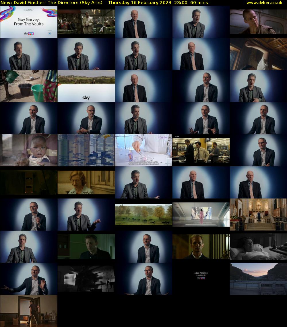 David Fincher: The Directors (Sky Arts) Thursday 16 February 2023 23:00 - 00:00