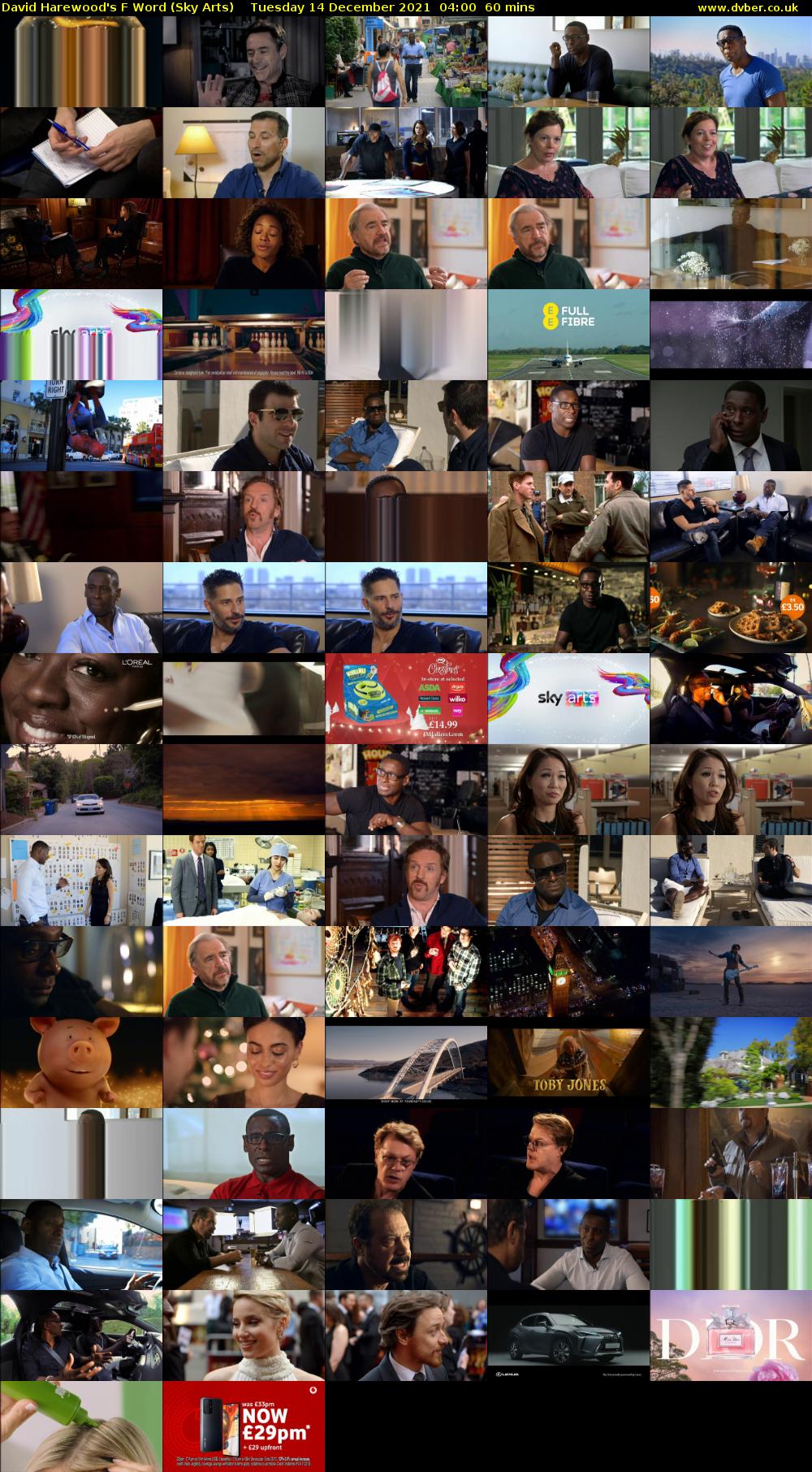 David Harewood's F Word (Sky Arts) Tuesday 14 December 2021 04:00 - 05:00